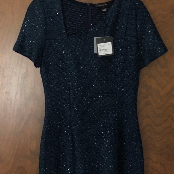 Cocktail Dress in Sequin Knit by St John - Picture 3 of 5